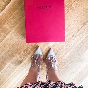 VALENTINO Rockstud Ankle Strap Pump 100mm/4“